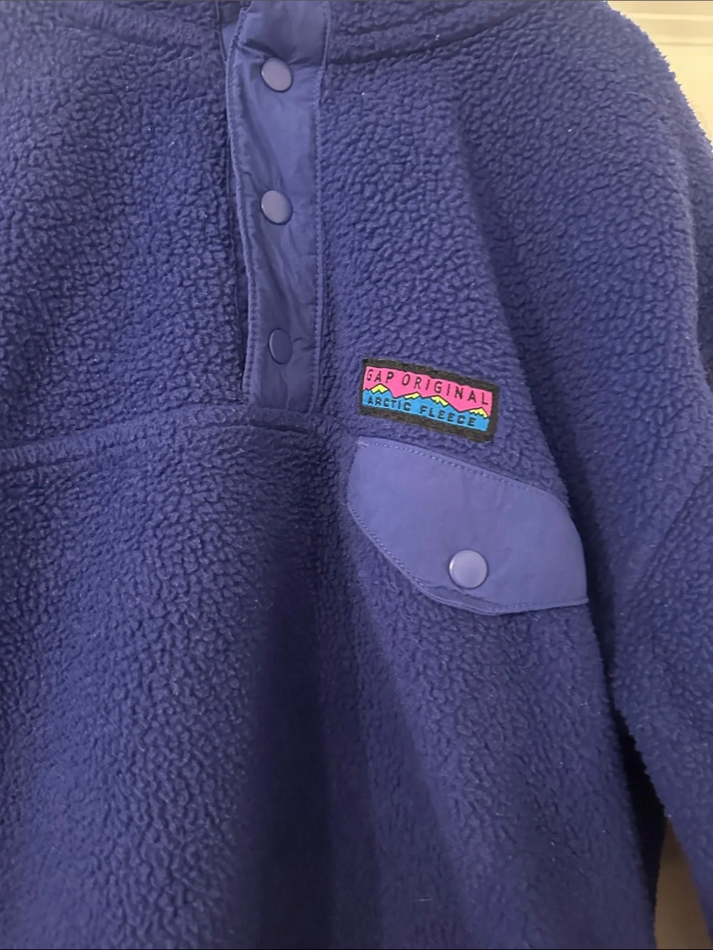 Patagonia Kids Deep Blue Snap-Pullover Fleece